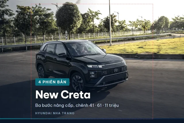 Bốn phiên bản New Creta khác nhau chỗ nào