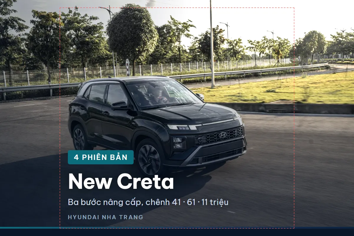 Bốn phiên bản New Creta khác nhau chỗ nào